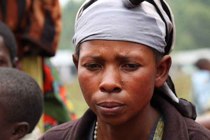 Refugees from North Kivu: in Kibati due to fighting between FARDC and M23 in DRC 