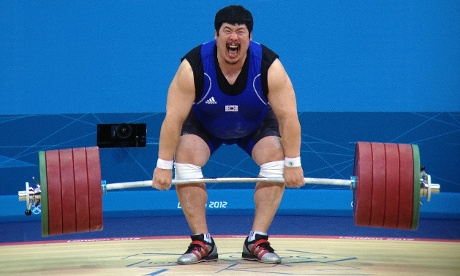 Korean weightlifter Jeon Sang-Guen missed out on a medal and finished in fourth place. 