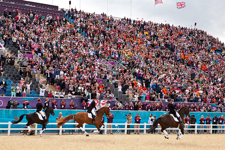 London 2012: Dressage: Lap of honour