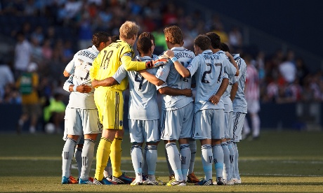 Sporting Kansas City team huddle Sporting KC