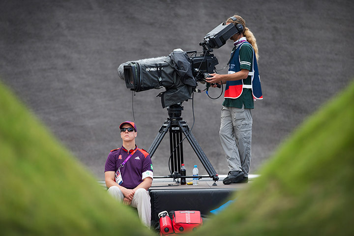 BMX: TV cameras film the action