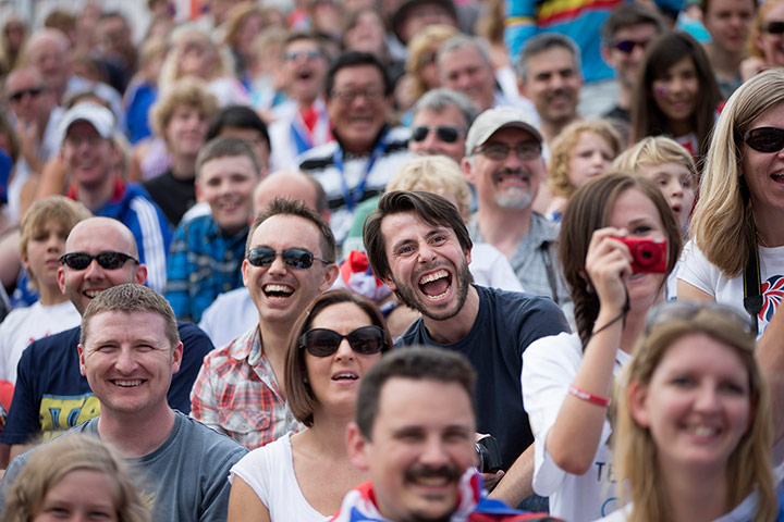 BMX: The fans seem to be enjoying themselves