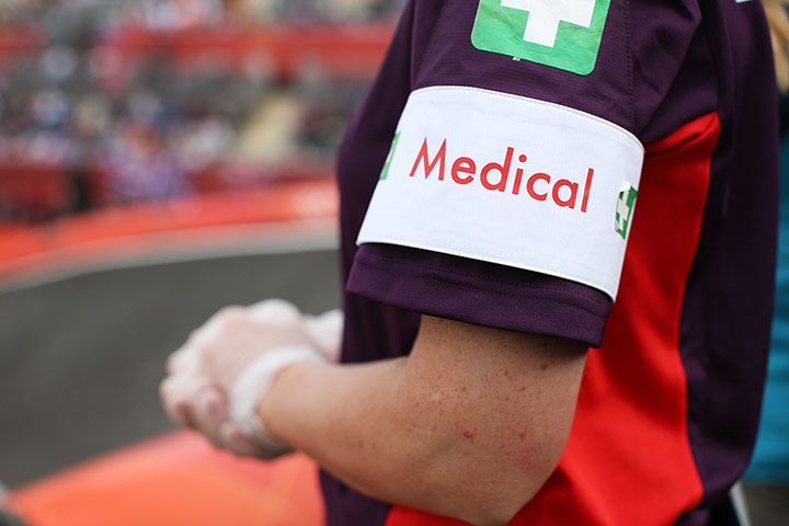 BMX: Medical staff at the BMX