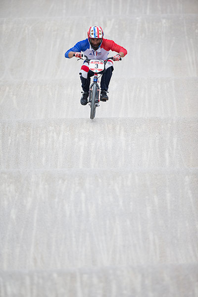 BMX: Moana Moo Caille of France rides the bumps