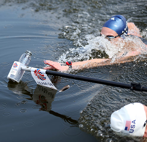 Women's 10K swim: Photographer Graeme Robertson covers the women's 10K swim