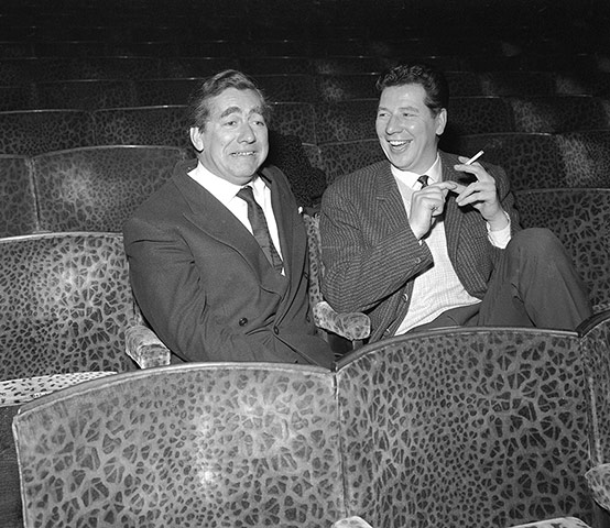 Max Bygraves: Tony Hancock and Max Bygraves pictured in 1958