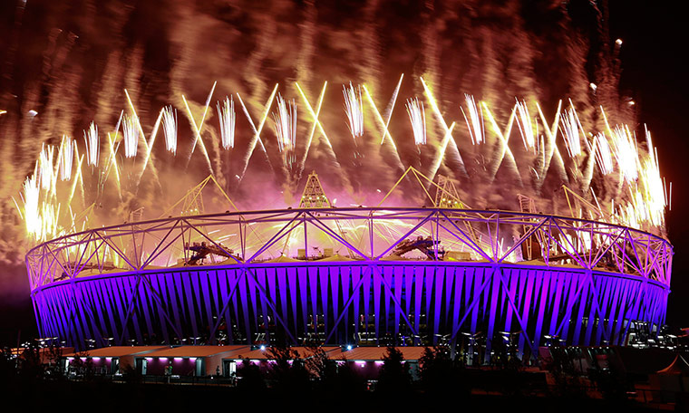 Paralympics fireworks: closing ceremony