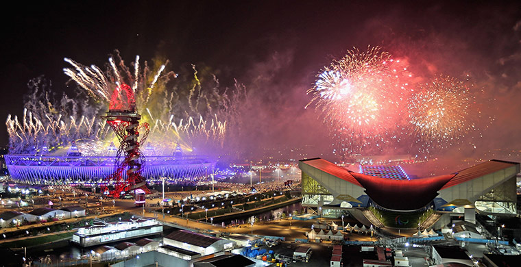 Paralympics fireworks: closing ceremony