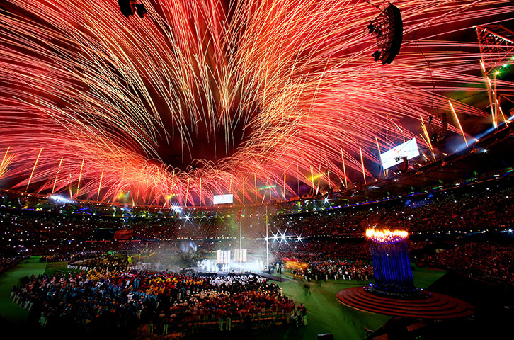 Paralympics fireworks: closing ceremony