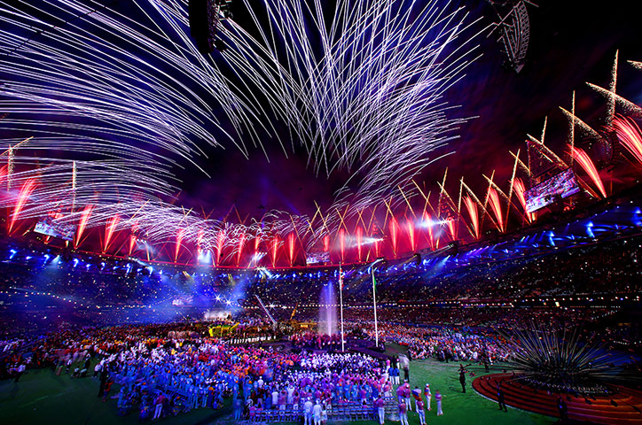 Paralympics fireworks: closing ceremony