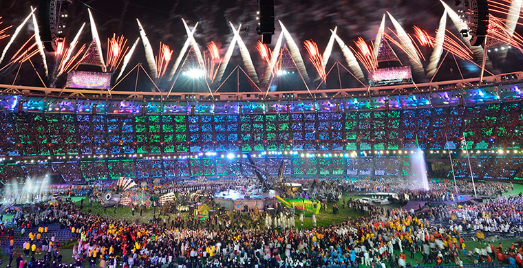 Paralympics fireworks: closing ceremony