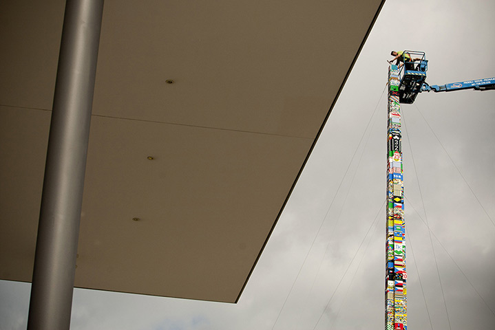 24 hours: Prague, Czech Republic: The world's tallest tower created from Lego bricks