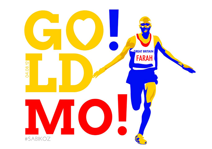 Share Your Art...  Sport: Mo Farah by Sabi Koz