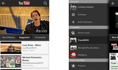 YouTube iPhone app