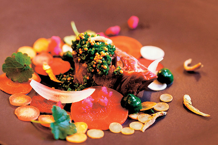 Todd Selby: Beef, pickled vegetables, chives, brown butter and crunchy anchovies