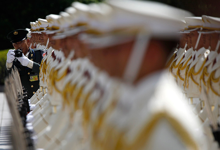 24 hours: Japan, Tokyo: Japan's Self-Defence Force's honour guard