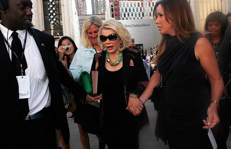 new york fashion week: Joan Rivers and daughter Melissa Rivers