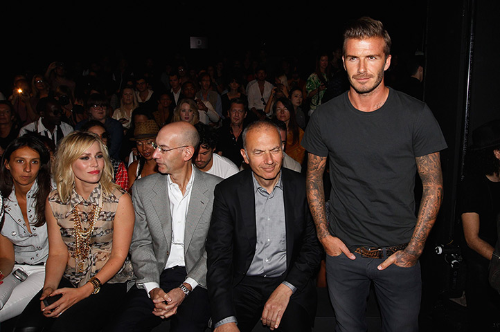 new york fashion week: David Beckham