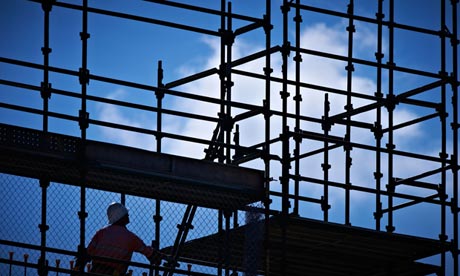Construction worker on building site