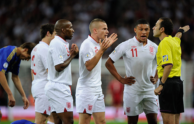 England v Ukraine: England complain to referee