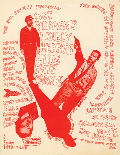 Punk Graphics: Up Against the Wall Motherfuckers flyer, New York 1967
