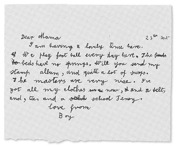 Fantastic Mr Dahl: Roald Dahl's first letter home