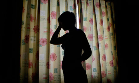 A silhouette of a child