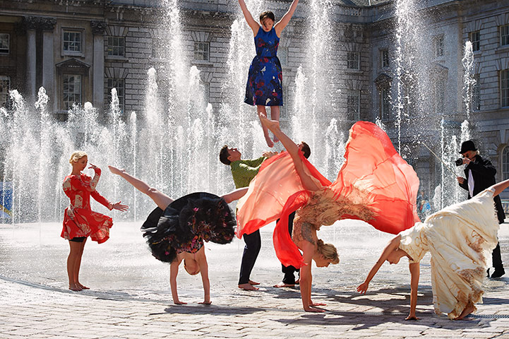 Spellbound fashion: Abigail wears floral dress