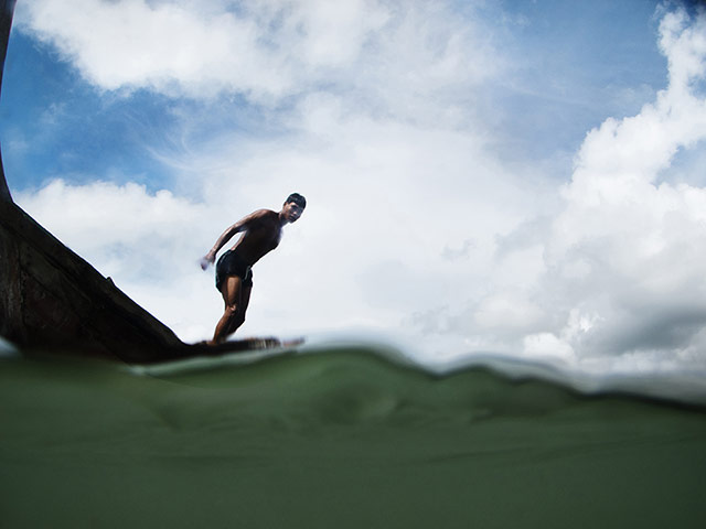 Ngui gets ready to dive