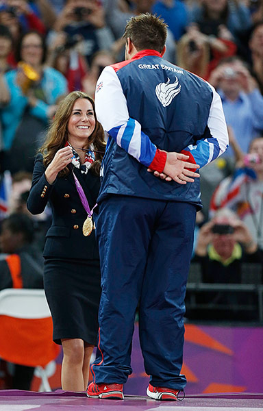 Aled Davies highlights: Duchess of Cambridge and Aled Davies