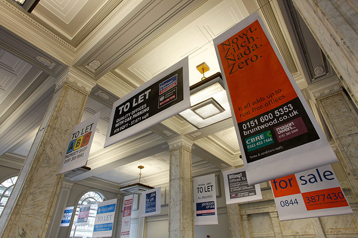 Liverpool Biennial: Liverpool to Let by Superflex in The Cunard Building