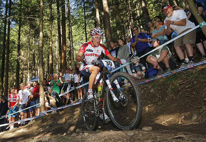 Best of the week: Karl Markt competes during the men's elite cross-country world championship