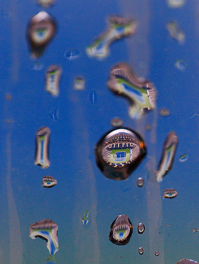 Best of the week: View of Flushing Meadown during a rain delay 