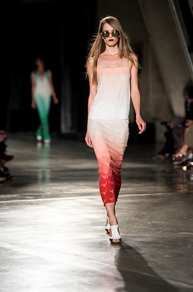 LFW: Jonathan Saunders: A model showcases designs