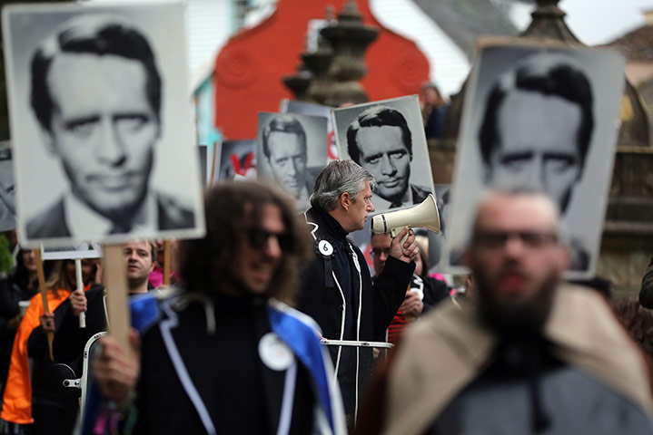 Festival No 6: Fans of the cult TV series The Prisoner re-enact scenes from the show 