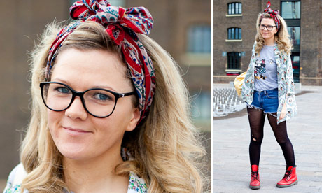 Fresher fashion: Stephanie Burns, 21, Central St. Martins