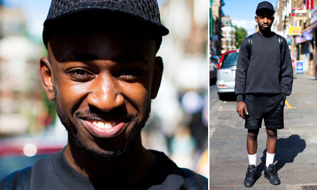 Fresher fashion: Curtly Thomas, 20, London College of Fashion
