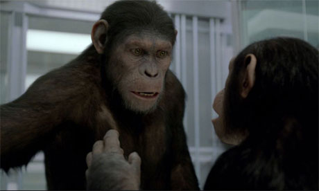 Film still, Rise of the Planet of the Apes