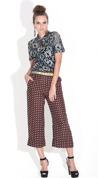 The line-up: Optical: Lace shirt