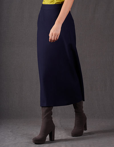 Boden Retro Metro : Wool Midi Skirt