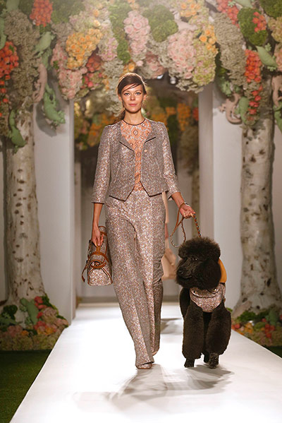 London Fashion day 5: A model presents a creation from the Mulberry 