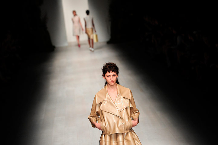 London Fashion day 5: A model presents creations during the Simone Rocha