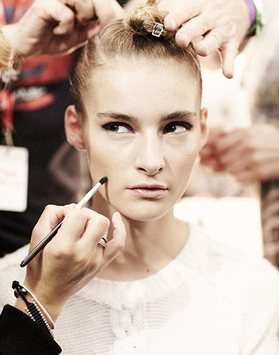 Mary Katrantzou: SS13 Mary Katrantzou, backstage, london fashion week, jamie Baker