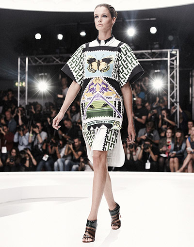 Mary Katrantzou: SS13 Mary Katrantzou, backstage, london fashion week, jamie Baker