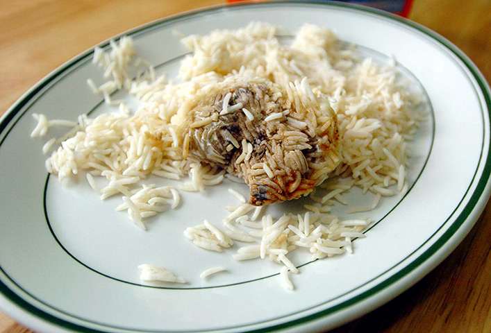 Foreign objects: A dead mouse found in a Uncle Ben's Express Basmati Rice ready meal 