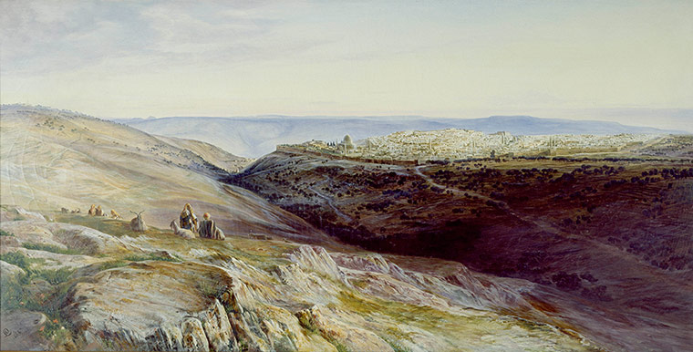 Edward Lear: Jerusalem by Edward Lear