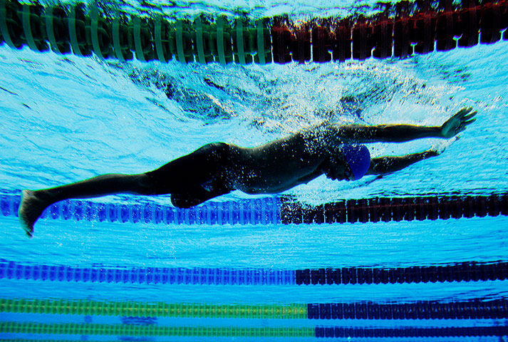 underwater: David Taylor of Barbados