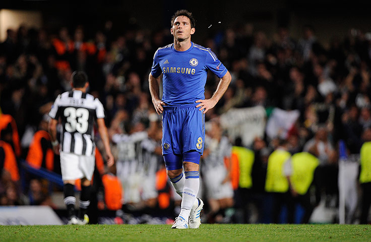 Chelsea v Juve 2: Frank Lampard dejection as Juventus equalise