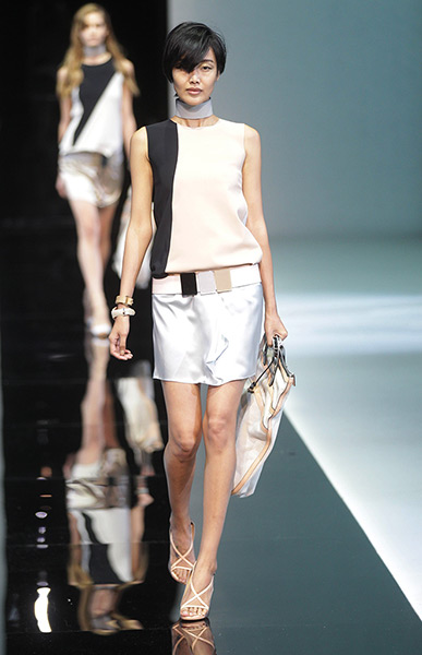 Milan fashion week: Emporio Armani Spring/Summer 2013