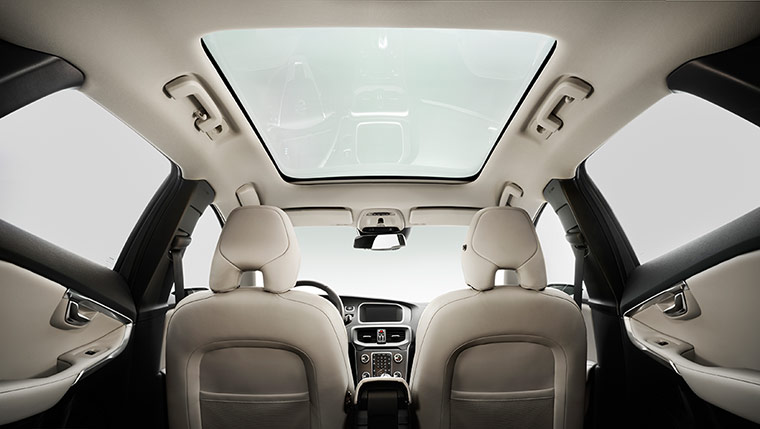 Interior view of Volvo V40